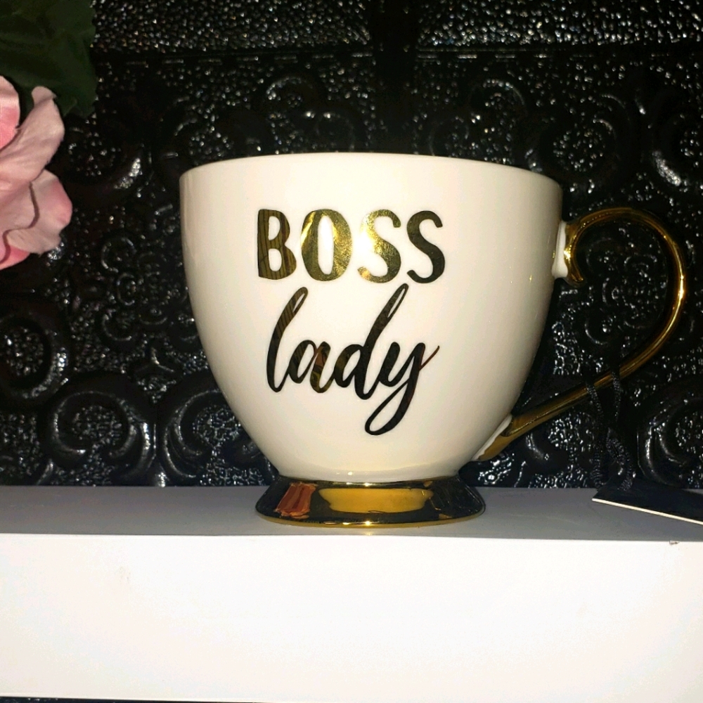 Boss Lady Footed Mug